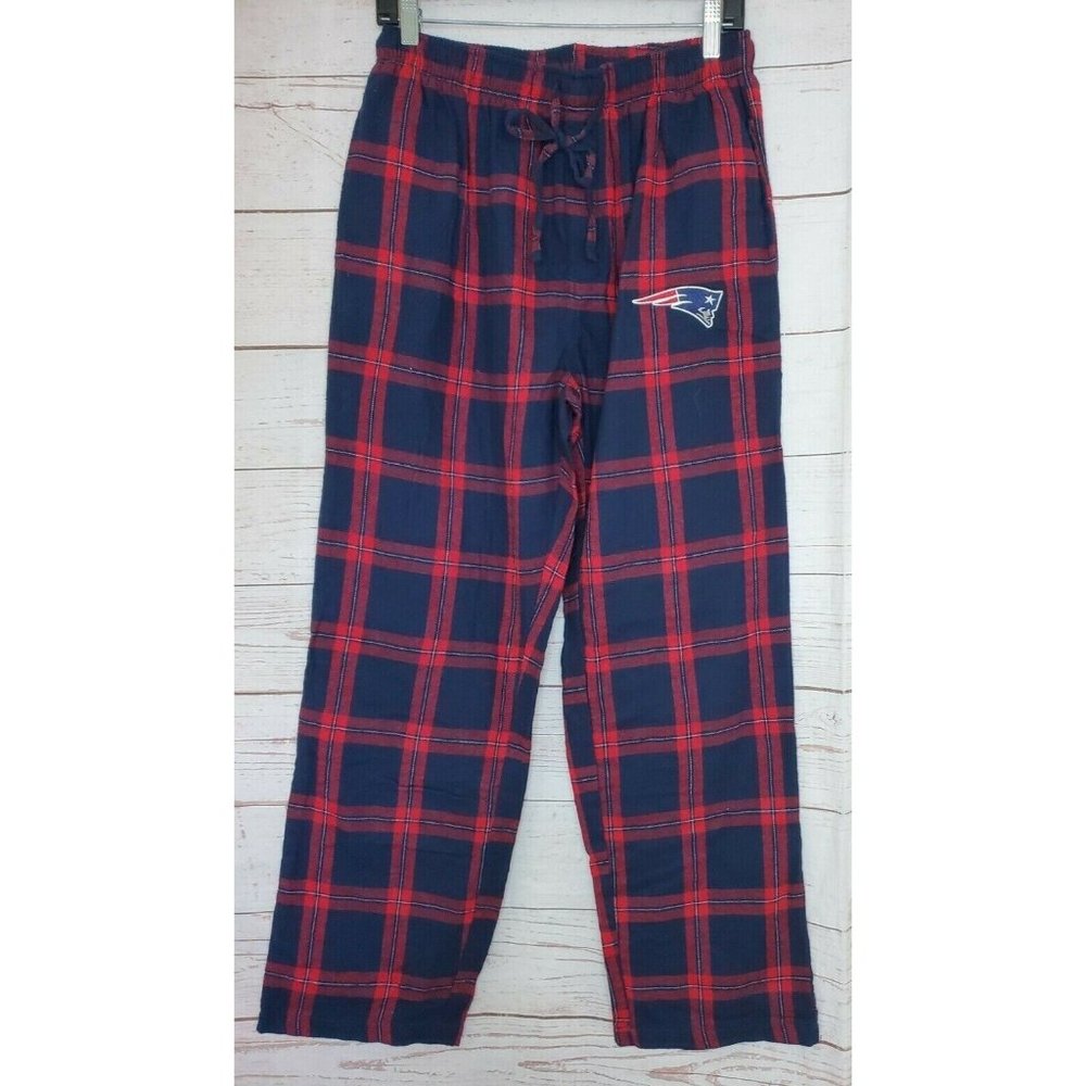NFL Team Apparel Sleepwear New England Patriots Embroidered Pajama Lounge Pants